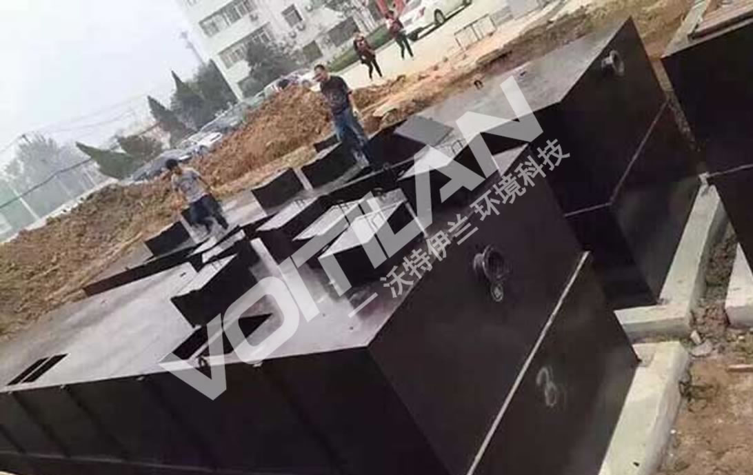 石家庄某学院300吨每天生活污水处理设备